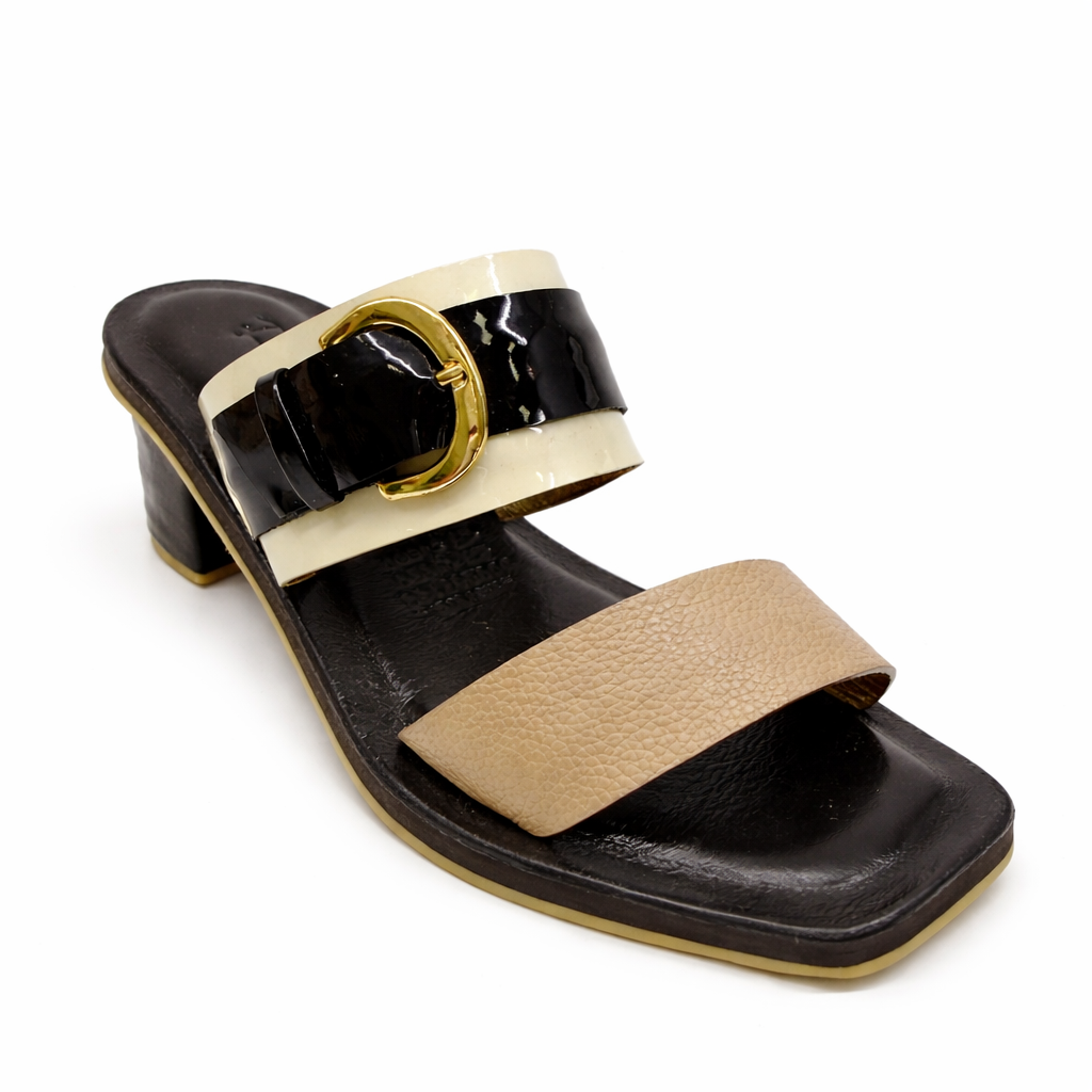 SANDALIA TAUPE X TALCO